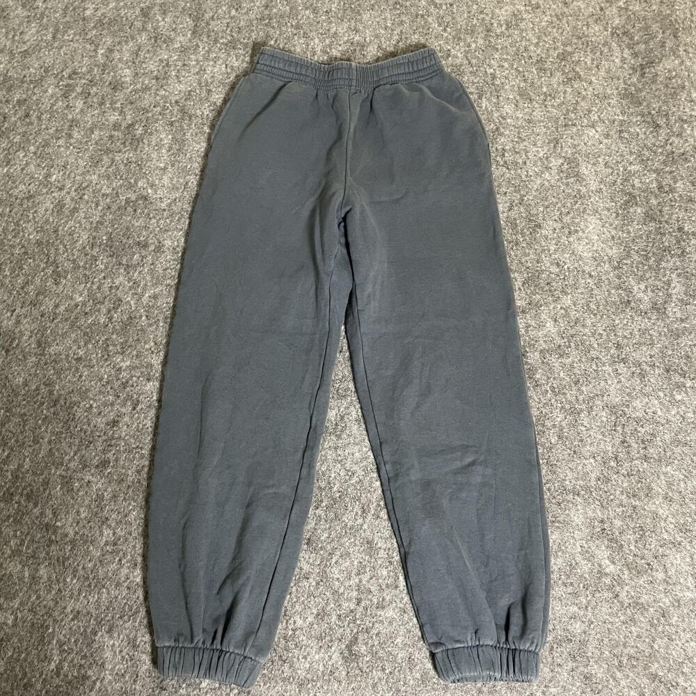 Uniqlo Pants Mens Small Gray Fleece Sweatpants Joggers Elastic Waist Cuffs